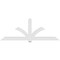Ekena Millwork Redmond Architectural Grade PVC Gable Bracket, 108"W x 40 1/2"H x 4"D x 6"F, 9/12 Pitch GBP108X41X0406RED00 - alternate 5